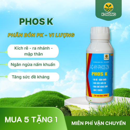 Phân bón lá Phos K - Lân 2 chiều